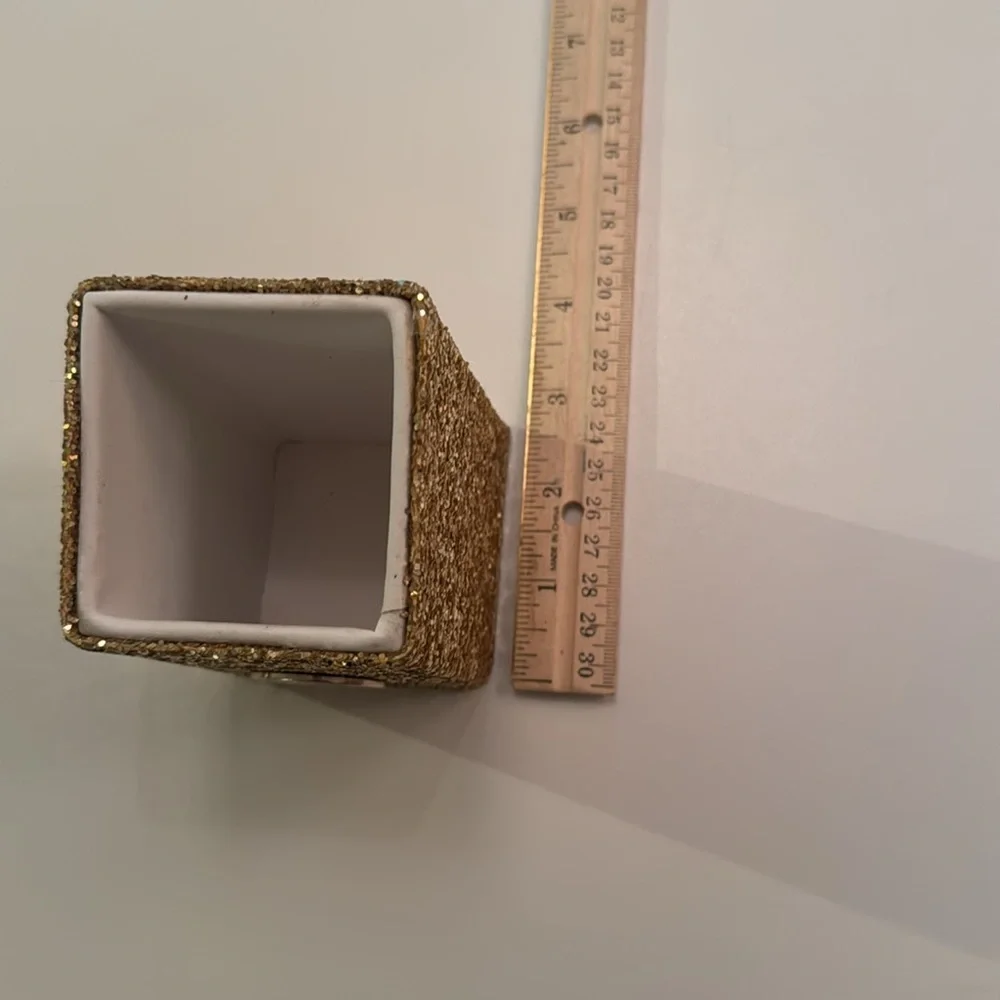 BH Cosmetics Gold Glitter Makeup Brush Holder